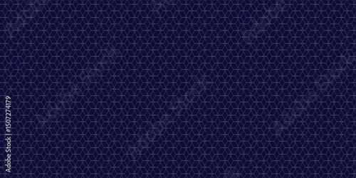 Dark hexagon abstract technology background with blue and green colored bright flashes under hexagon. Hexagonal gaming vector