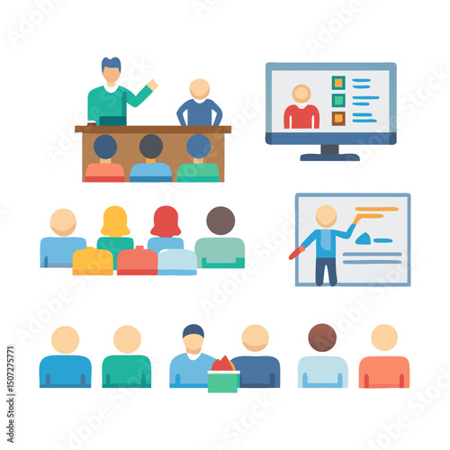Education and Presentation Icons56.eps
