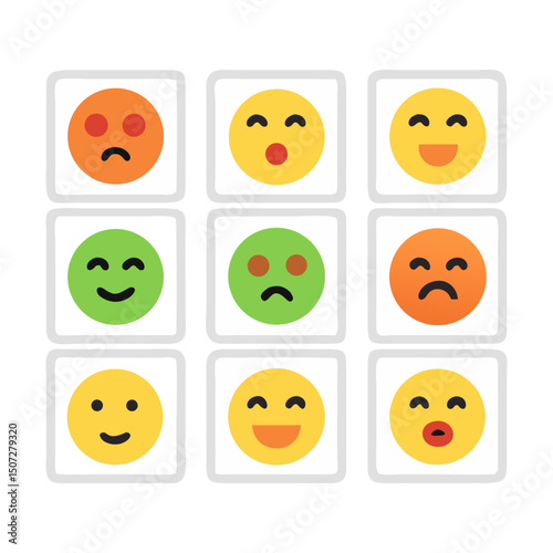 Set of Emotion Emojis