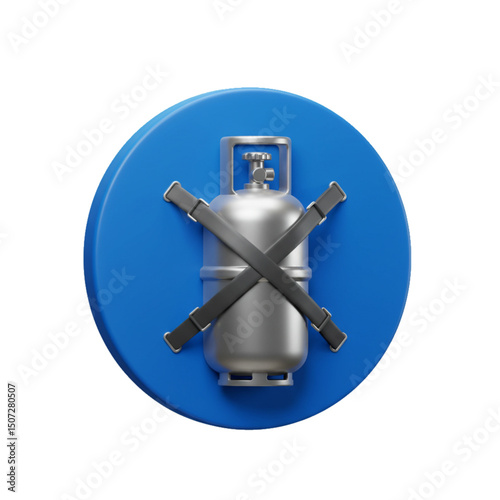 Do not use damaged gas cylinders.