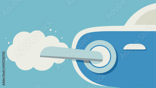 CloseUp Dusting A closeup illustration showing the car door handle being dusted with fine powder clouds visible as the brush makes contact.