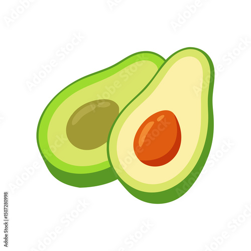 Fresh Avocado Halved