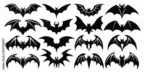 a set of wing vector set, wing logo designs. Various artistic wing illustrations, angel, bat, eagle, and minimalist wing icons for branding, tattoos, emblems, or fantasy design projects