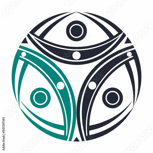black and white vector illustration of a circle, vector, cartoon, illustration, icon, eye, design, symbol, art, face, happy, fish, business, animal, logo, smile, funny, blue, bird, smiley, mascot, sig