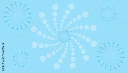 abstract background dots circle blue gradient color