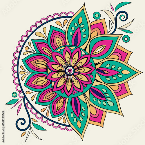abstract vector background with flowers, pattern, vector, illustration, design, decoration, art, flower, floral, wallpaper, color, frame, card, texture, cartoon, circle, fish, style, shape, music, ret