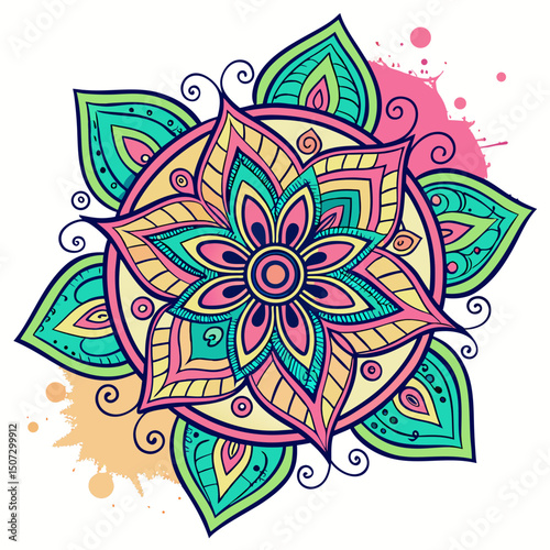 abstract vector background with flowers, pattern, vector, illustration, design, decoration, art, flower, floral, wallpaper, color, frame, card, texture, cartoon, circle, fish, style, shape, music, ret