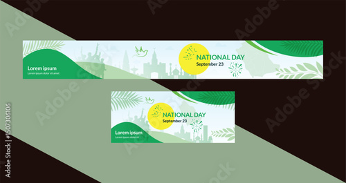 Saudi Arabia National Day Celebration Banner