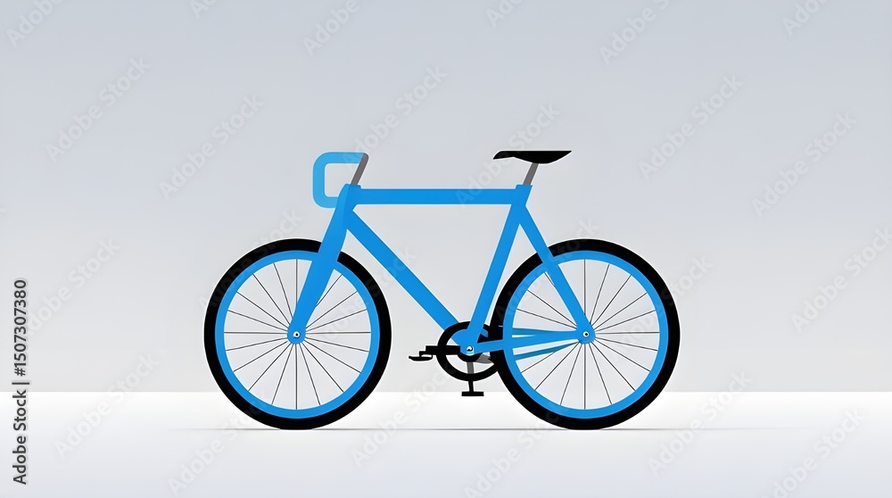 Fototapeta premium bicycle on a white background