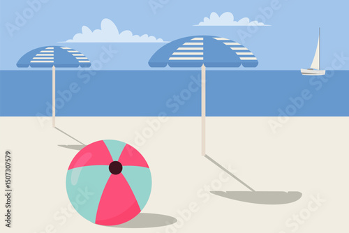 summer vacation scene