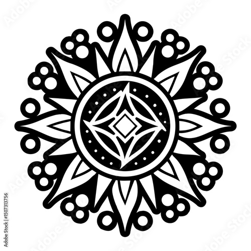 A glyph style icon of divine aura symbol