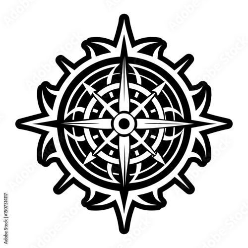 A solid style icon of cross shield symbol