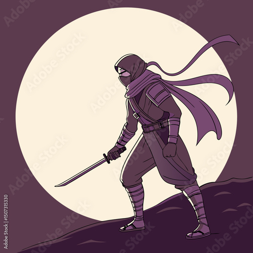 vector illustration of a warrior with sword, vector, illustration, cartoon, people, sketch, drawing, sport, woman, sword, warrior, person, rock
