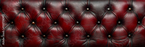 red leather upholstery