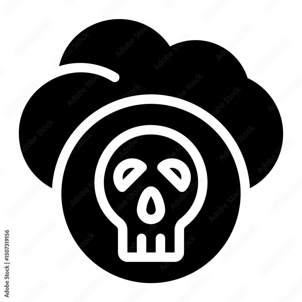 cyber attack glyph icon cyber attack glyph icon