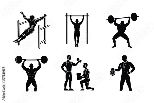 Silhouette of a CrossFit Workout in Action