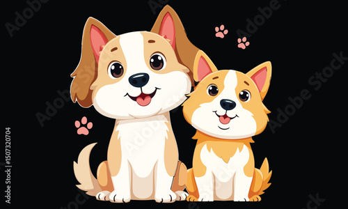 Babay dog icon vector illustration art design
