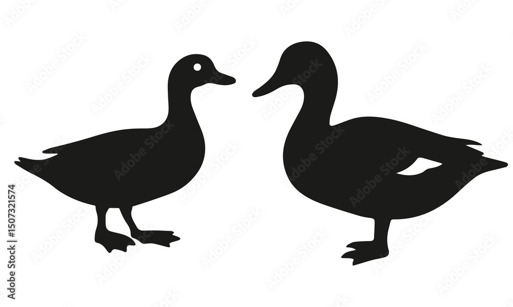 Fototapeta premium Duck icon vector illustration art design
