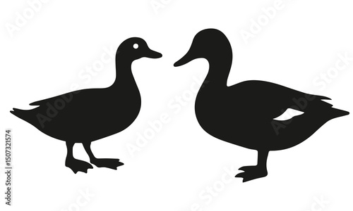 Duck  icon vector illustration art design