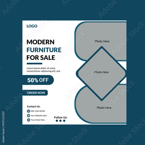 Wallpaper Mural modern furniture social media post template Torontodigital.ca