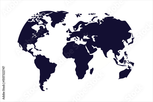 World map vector illustration.