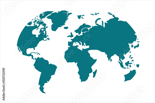 World map vector illustration.