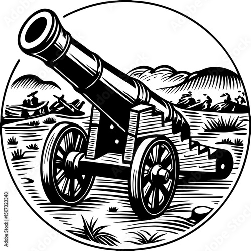 cannon vector illustration
