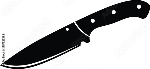Knife Silhouette Design Minimalist Style for Culinary Projects