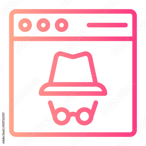 incognito gradient icon