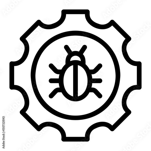 virus line icon