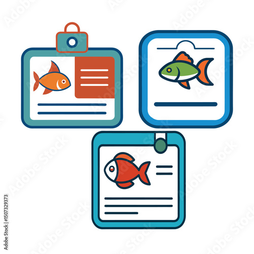 Fish identification tags aquarium fishkeeping charts