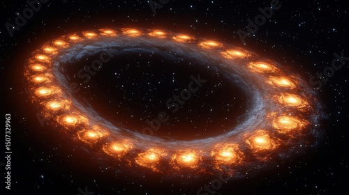 Cosmic Ring of Fire: Celestial Phenomenon