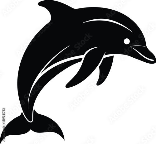 Stylish animal vector illustration of animals and wild pets in silhouette style. Perfect cartoon icon for design, nature, and domestic art projects.