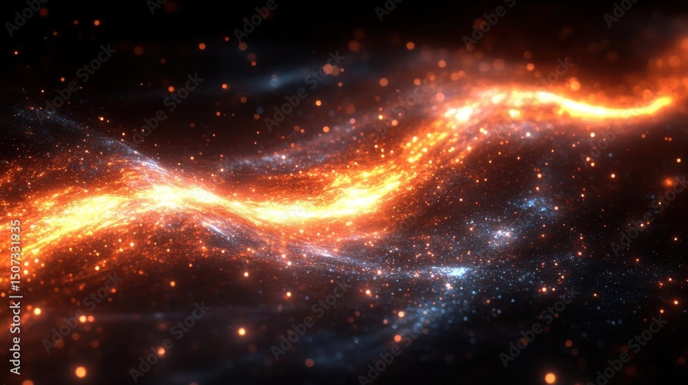 Obraz premium Glowing Cosmic River