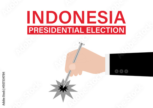 Election in Indonesia. Election Concept. Vector Illustration.