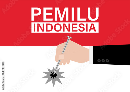 Election in Indonesia. Election Concept. Vector Illustration.