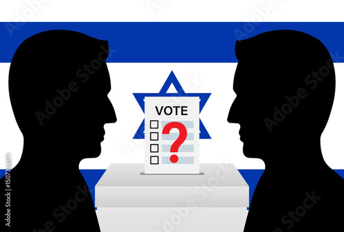 Election in the Israel. Election Concept. Vector Illustration.