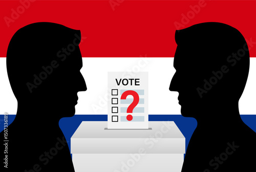 Election in the Netherlands. Election Concept. Vector Illustration.
