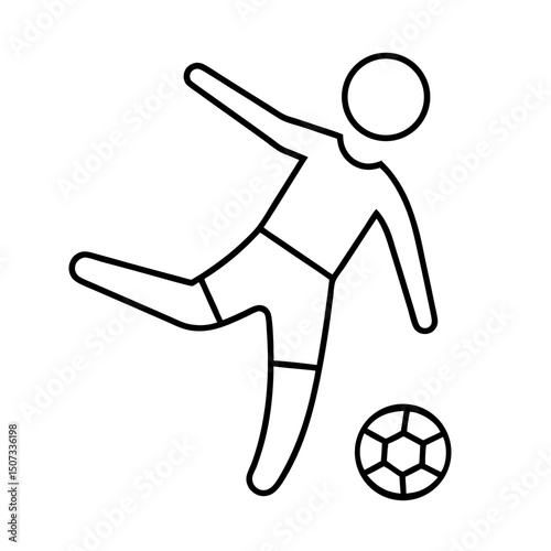 football player kicking ball