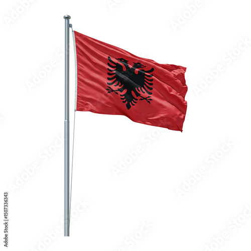 flag of Albania
