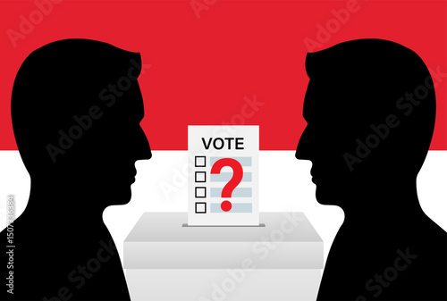Election in Indonesia. Election Concept. Vector Illustration.