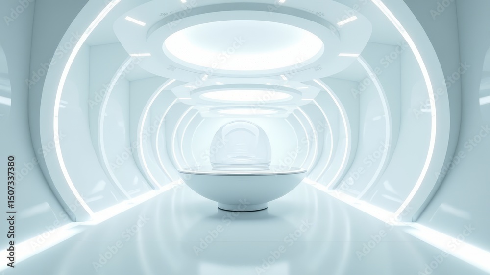 Obraz premium Future oriented indoor space image