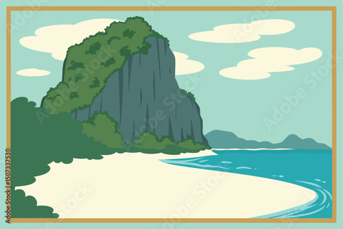 hello summer, First Day Of Summer, landscape vectors colorful nice view