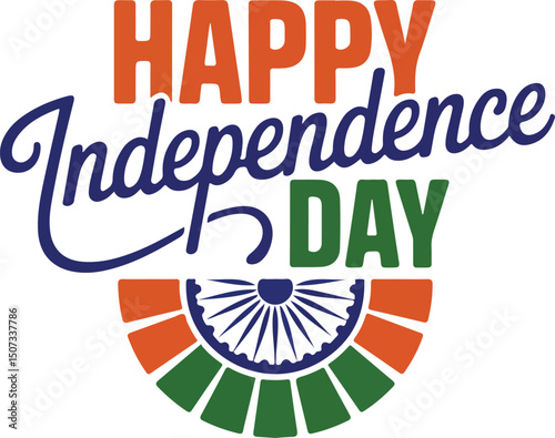 indian independence day tricolor vector design