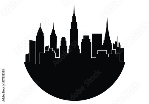 Photography new york city skyline silhouette