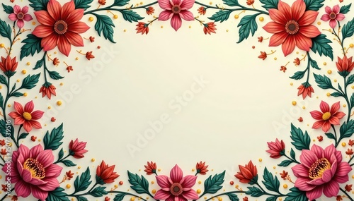 Intricate floral damask design in muted tones , floral pattern, tones, decor