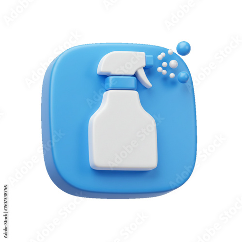 Sanitizer spray bottle for disinfecting surfaces.  