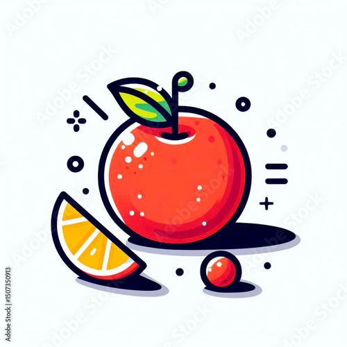fresh fruit illustration