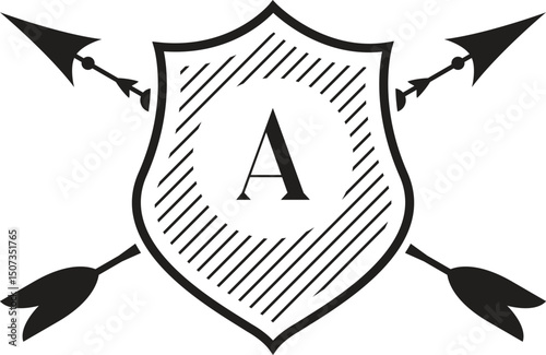 Letter A Professional logo for all kinds of business
Protect shield security line icons. Badge quality symbol, sign, logo