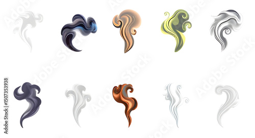 Smoke swirl icon, Smoke icon, Swirl smoke vector, Smoke swirl graphic, Smoke curl icon, Smoke wave icon, Smoke trail icon, Smoke swirl design